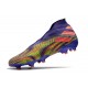 Adidas Chaussure de Foot Nemeziz 19+ FG Violet Vert Rose