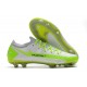 Nike Crampon 2021 Phantom GT Elite FG Blanc Vert