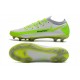 Nike Crampon 2021 Phantom GT Elite FG Blanc Vert