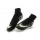 2014 Homme Chaussures Football Mercurial Superfly FG CR Noir Blanc Turquoise