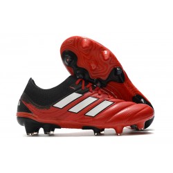 adidas Crampons Nouveau Copa 20.1 FG - Noir Rouge Blanc