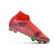 Chaussure Nike Mercurial Superfly 8 Elite FG Rubis Argent Metallique