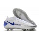 Chaussures 2021 Nike Phantom GT Elite DF FG Blanc Bleu