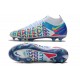 Chaussures 2021 Nike Phantom GT Elite DF 3D FG Blanc Bleu Rose Jaune