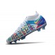 Chaussures 2021 Nike Phantom GT Elite DF 3D FG Blanc Bleu Rose Jaune