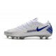 Nike Crampon 2021 Phantom GT Elite FG Blanc Bleu