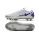 Nike Crampon 2021 Phantom GT Elite FG Blanc Bleu