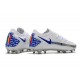 Nike Crampon 2021 Phantom GT Elite FG Blanc Bleu