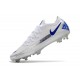 Nike Crampon 2021 Phantom GT Elite FG Blanc Bleu