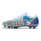 Nike Crampon 2021 Phantom GT Elite 3D FG Blanc Bleu Rose Jaune