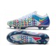 Nike Crampon 2021 Phantom GT Elite 3D FG Blanc Bleu Rose Jaune