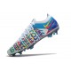 Nike Crampon 2021 Phantom GT Elite 3D FG Blanc Bleu Rose Jaune