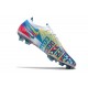 Nike Crampon 2021 Phantom GT Elite 3D FG Blanc Bleu Rose Jaune