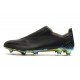 Crampon de Foot adidas X Ghosted+ FG Superstealth - Noir Bleu cyan