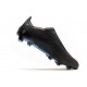 Crampon de Foot adidas X Ghosted+ FG Superstealth - Noir Bleu cyan