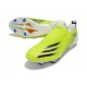 Crampon de Foot adidas X Ghosted+ FG Superlative - Jaune Noir Bleu