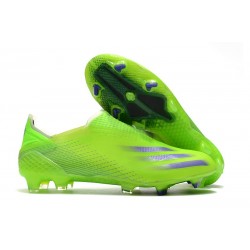 Crampon de Foot adidas X Ghosted+ FG Precision To Blur - Vert Violet Jaune