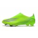 Crampon adidas X Ghosted+ FG Precision To Blur - Vert Violet Jaune