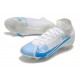 Chaussure à Crampons Nike Mercurial Superfly 8 Elite FG Blanc Bleu