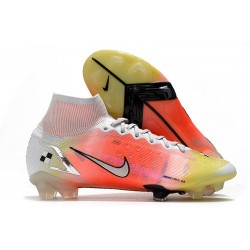 Chaussure à Crampons Nike Mercurial Superfly 8 Elite FG Blanc Mangue