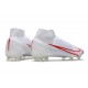 Nike Mercurial Superfly VIII Elite DF FG Blanc Rouge