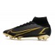 Chaussure à Crampons Nike Mercurial Superfly 8 Elite FG Noir Or