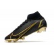 Chaussure à Crampons Nike Mercurial Superfly 8 Elite FG Noir Or