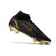 Chaussure à Crampons Nike Mercurial Superfly 8 Elite FG Noir Or