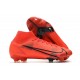 Chaussure à Crampons Nike Mercurial Superfly 8 Elite FG Rouge Noir