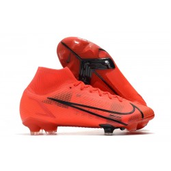 Chaussure à Crampons Nike Mercurial Superfly 8 Elite FG Rouge Noir