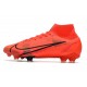 Chaussure à Crampons Nike Mercurial Superfly 8 Elite FG Rouge Noir