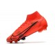 Chaussure à Crampons Nike Mercurial Superfly 8 Elite FG Rouge Noir