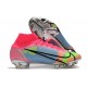 Chaussure à Crampons Nike Mercurial Superfly 8 Elite FG Rose Bleu Vert