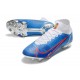 Chaussure à Crampons Nike Mercurial Superfly 8 Elite FG Bleu Blanc Rouge