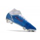 Chaussure à Crampons Nike Mercurial Superfly 8 Elite FG Bleu Blanc Rouge