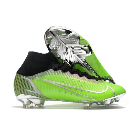 Nike Mercurial Superfly VIII Elite DF FG Vert Argent Noir