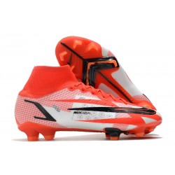 Nike Mercurial Superfly VIII Elite DF CR7 FG Rouge Piment Noir Fantôme Orange Total