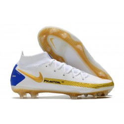 Nike Phantom GT Elite Dynamic Fit FG Blanc Or Bleu