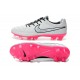 2014/2015 Chaussures Nike Tiempo Legend V FG Homme Blanc Noir Rose