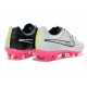 2014/2015 Chaussures Nike Tiempo Legend V FG Homme Blanc Noir Rose