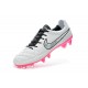 2014/2015 Chaussures Nike Tiempo Legend V FG Homme Blanc Noir Rose