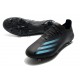 adidas X Ghosted.1 FG Chaussure Superstealth - Noir Bleu cyan