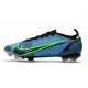 Nike Neuf Mercurial Vapor XIV Elite FG Bleu Noir Vert