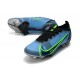 Nike Neuf Mercurial Vapor XIV Elite FG Bleu Noir Vert