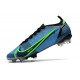 Nike Neuf Mercurial Vapor XIV Elite FG Bleu Noir Vert