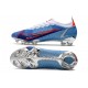 Nike Neuf Mercurial Vapor XIV Elite FG Bleu Argent Rouge