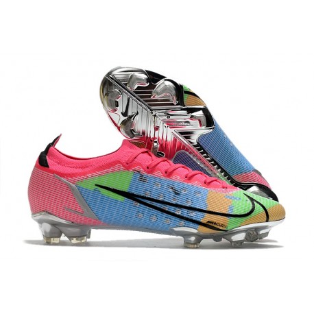 Nike Neuf Mercurial Vapor XIV Elite FG Rose Bleu Vert