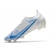 Nike Mercurial Vapor 14 Elite FG Blanc Bleu
