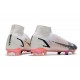 Nike Mercurial Superfly VIII Elite DF FG Blanc Noir Carmin Rose