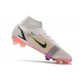 Nike Mercurial Superfly VIII Elite DF FG Blanc Noir Carmin Rose